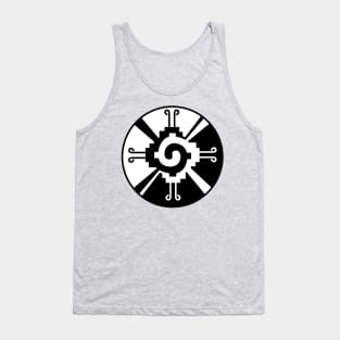 Galactic Butterfly Hunab Ku - aztec symbol Tank Top